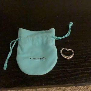 Large Elsa peretti open heart Tiffany (w/o chain)